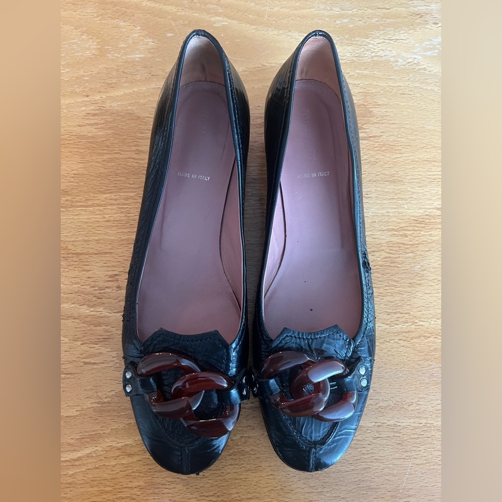 Miu Miu Leather Flats